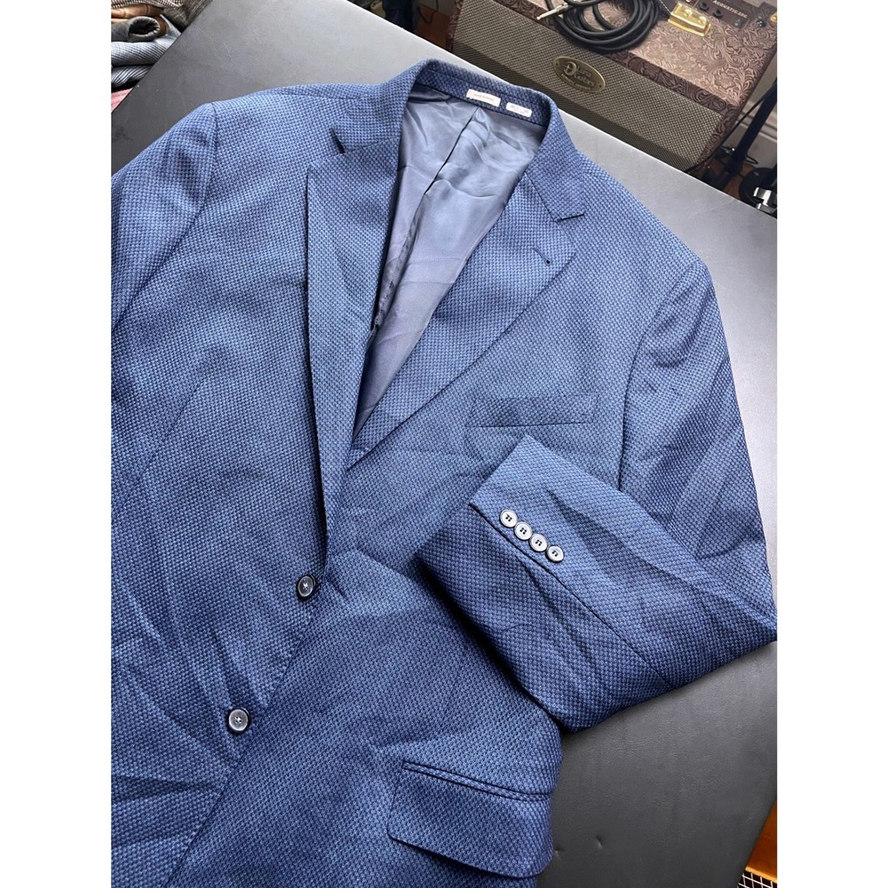 Joseph Abboud Blazer Mens 50 Long Darl Blue 100% Wool Heritage Blazer